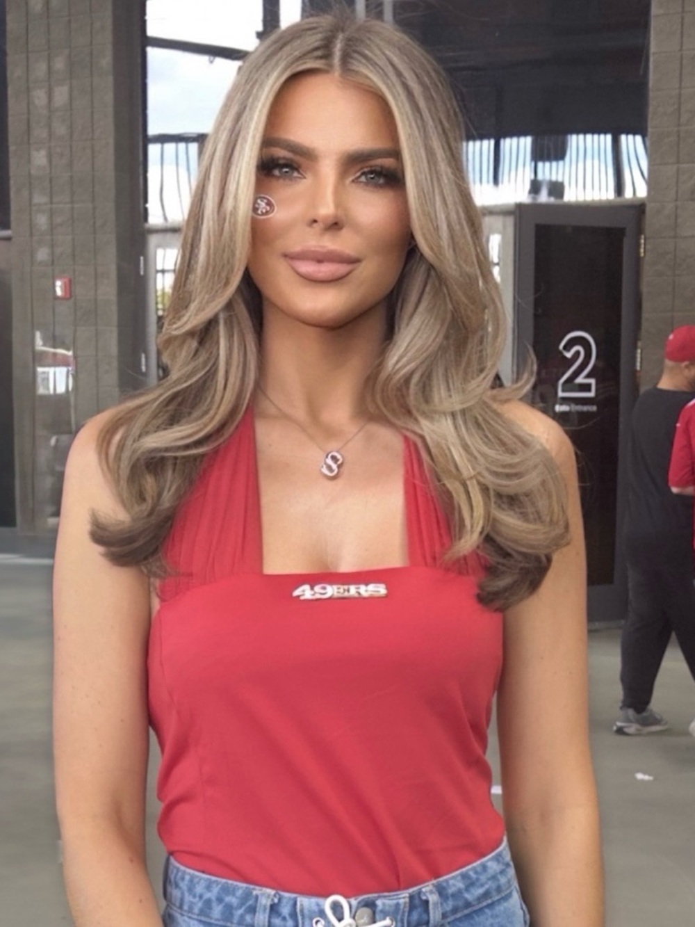 San Francisco 49ers Red Halter Tank Top